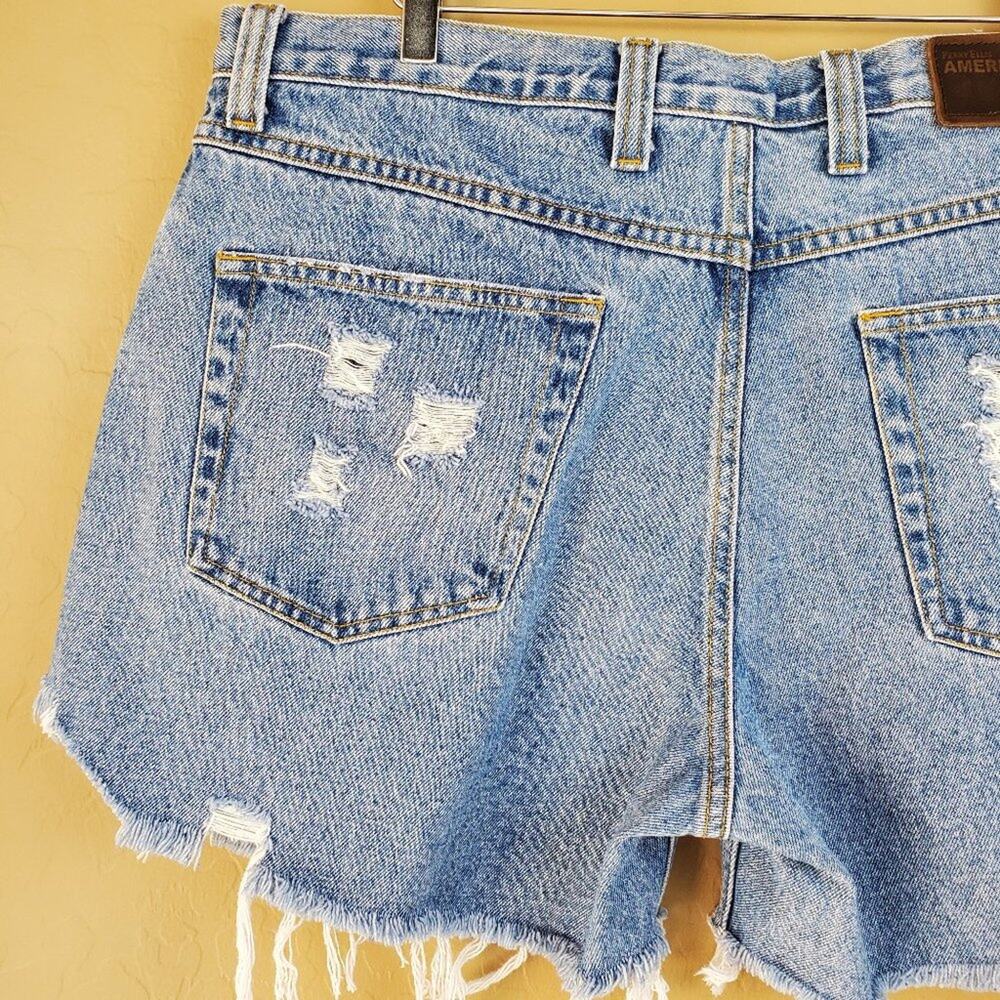 Perry Ellis Custom Distressed High Rise Cutoffs - Picture 6 of 11